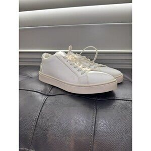 Thousand Fell Lace Up Vegan Leather Sneakers, Women's 9 (White/White)